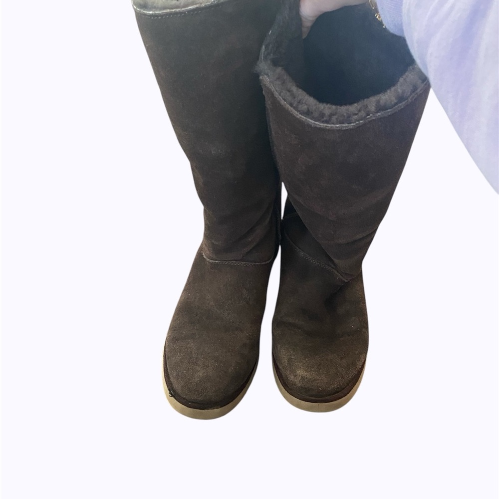UGG Koolaburra Knee High Brown Suede Boots | Size 8 | Cozy & Warm